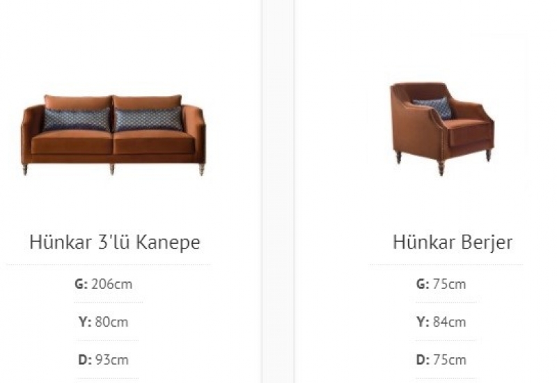 <p>HÜNKAR KOLTUK TAKIMI</p>
